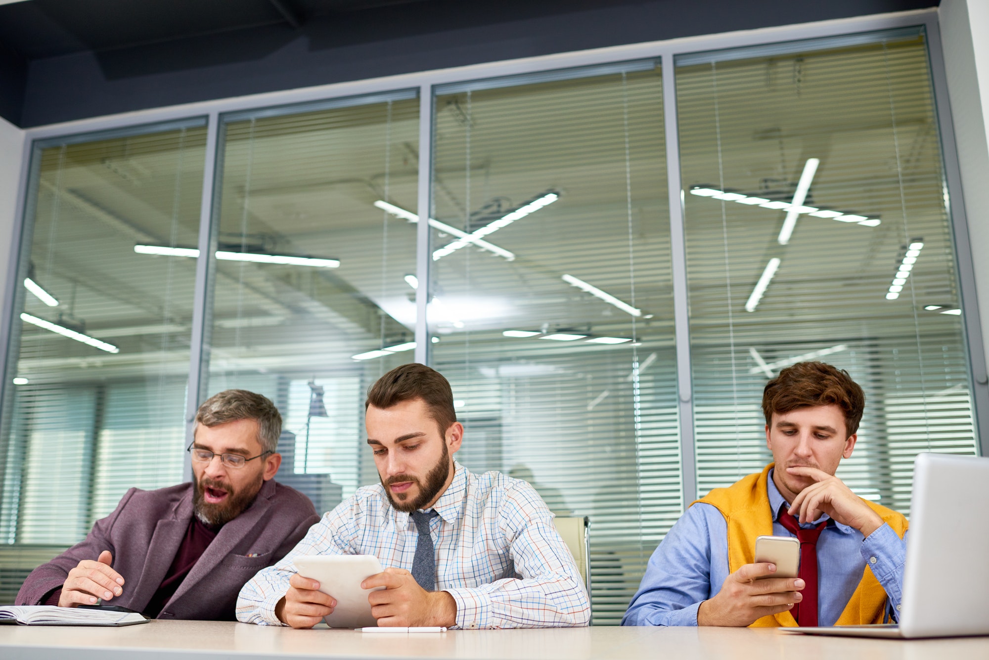 Business People Waiting for Meeting