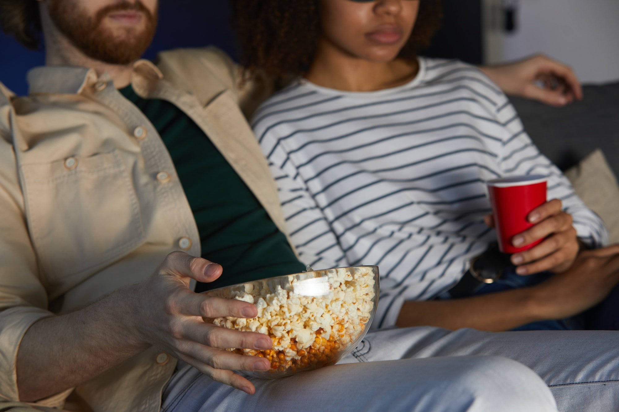 Couple Watching Movie