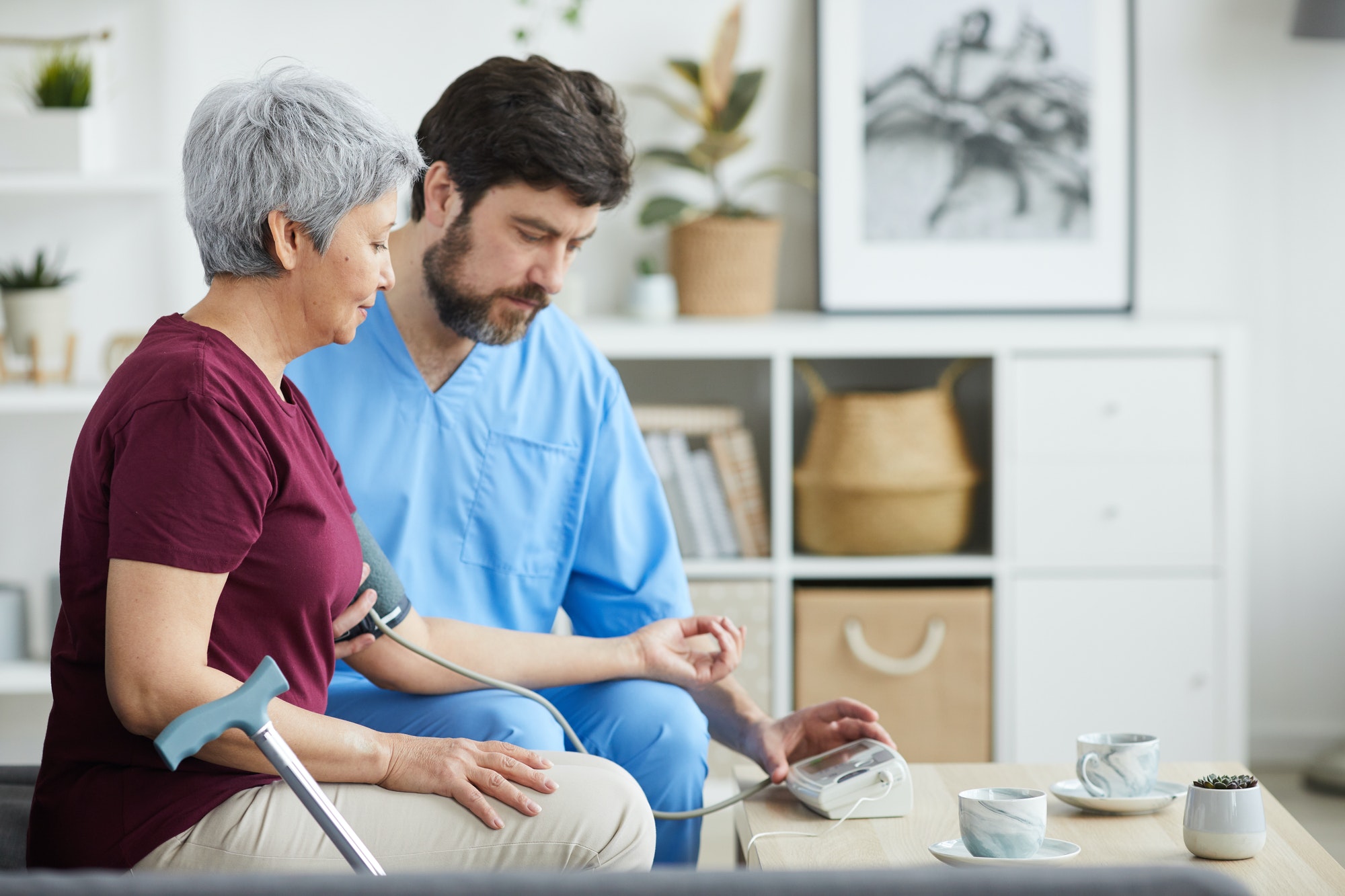 Doctor examining the patient