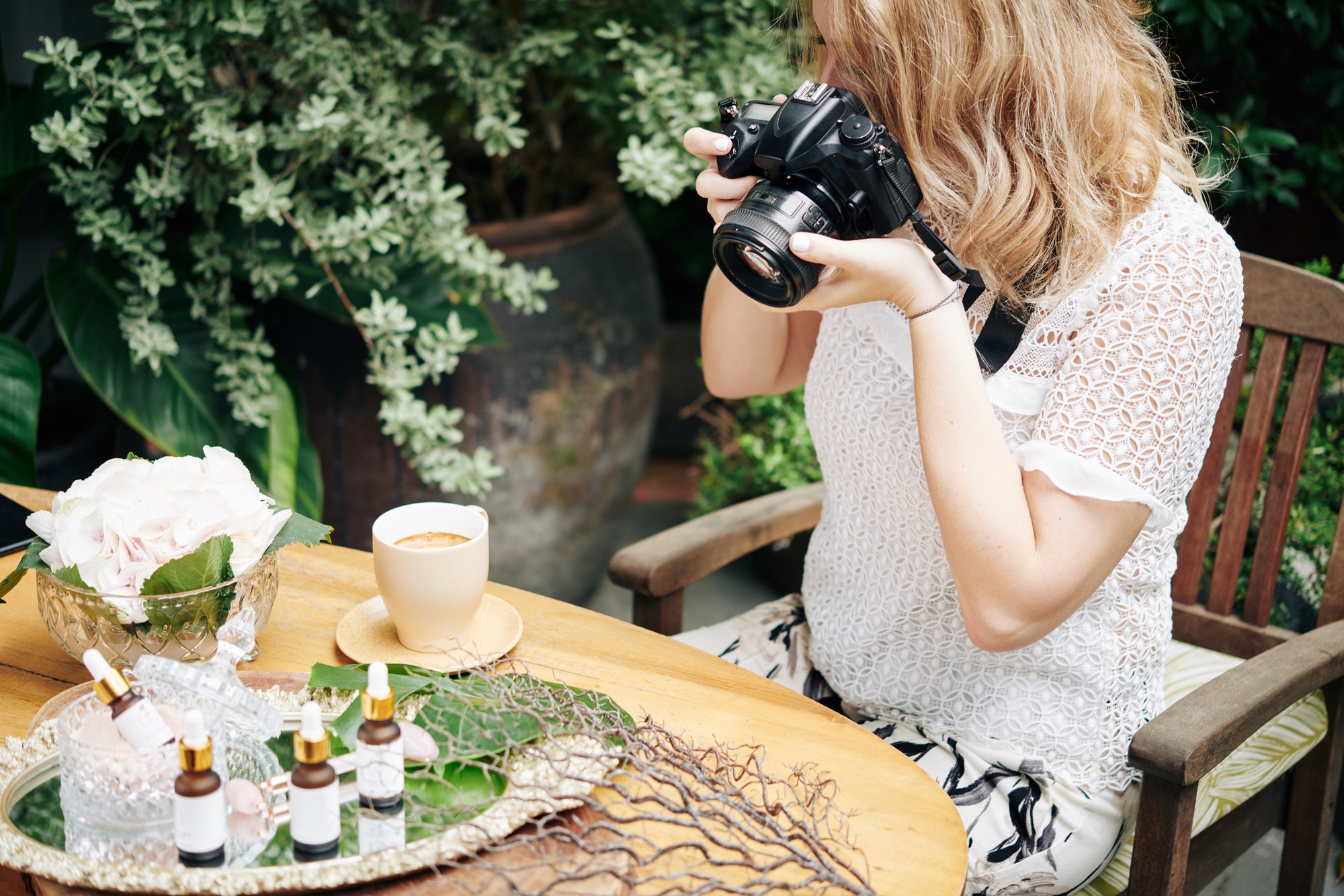 Photographer working for cosmetics brand