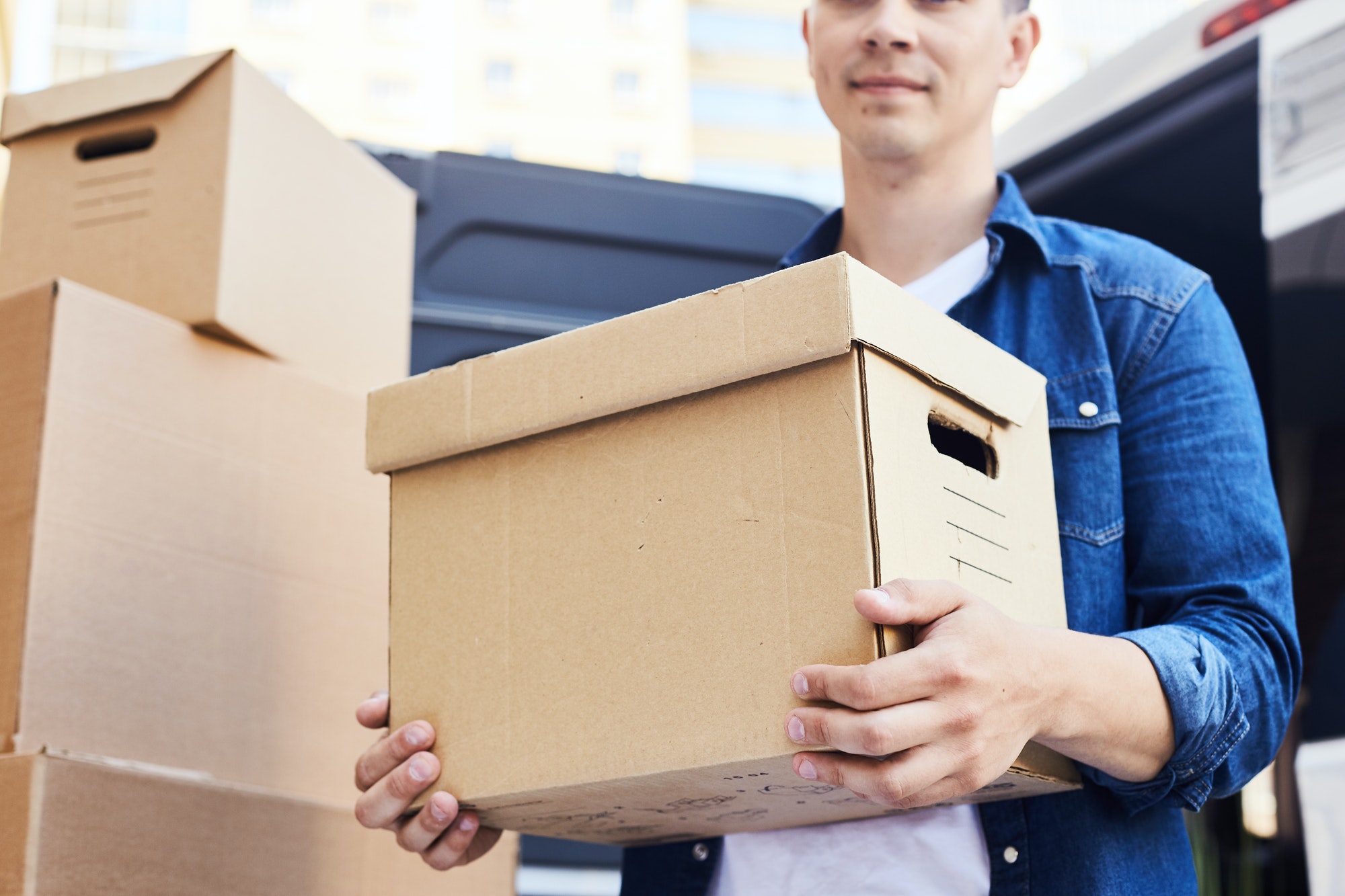 Young Man Moving Out